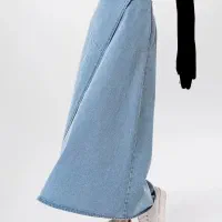 دامن جین De mim مدل Lurdes (آبی روشن)