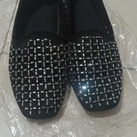 کفش کالجی تمام نگین دوزی شده نو نصف قیمت حرراج