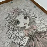 فرش دخترانه کاملا در حد نو|فرش|فومن, |دیوار