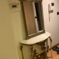 آینه ‌شمعدان با کنسول برنزی