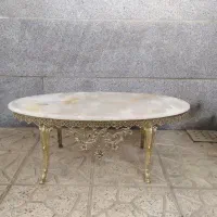 میز جلومبلی عسلی برنز