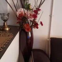آباژور و گل گلدان|چراغ خواب و آباژور|کازرون, |دیوار