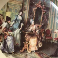 12عدد بشقاب پلو خوری سلطنتی دیوار کوب