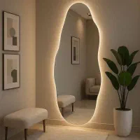 آینه دکوراتیو بکلایت، لمسی، قدی از ۱۲۰۰