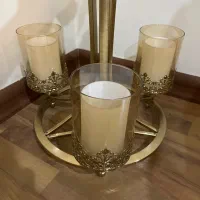سرویس غذاخوری ۲۶ پارچه اوپال و لوستر ۳ شعله|ظروف سرو و پذیرایی|کرج, گوهردشت|دیوار