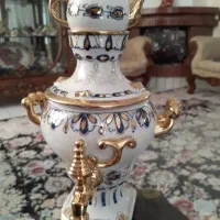 سماور روسی چینی و مجسمه