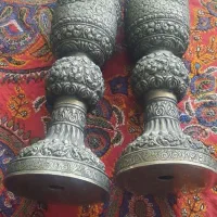 ست سه تکه ی انتیک و کمیاب قلم تبریز|کلکسیون اشیاء عتیقه|تهران, حکمت|دیوار