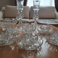 شمعدان خورشیدی و سرویس کریستال سنگین ۲۴درصد بوهمیا