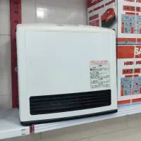 بخاری گازی برقی ژاپنی . بدون دود کش . بخاری درجا