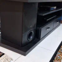 میز سه طبقه چوبی مشکی