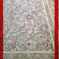 فرش ۱۲ متری ۷۰۰ شانه اکریلیک طوسی فیلی نو نو