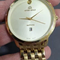 ساعت مچی طلایی آریس گلد