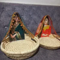 سبد حصیری گیفت|صنایع دستی و سایر لوازم تزئینی|بستک, |دیوار