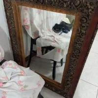 آینه بزرگ پتینه چوب و PVC