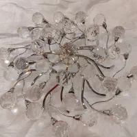 لوستر گوی کریستال سقفی