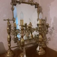 آینه به همراه دو شعمدان، کاملا سالم