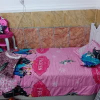 فروش تخت یک نفره دخترانه در حد نو