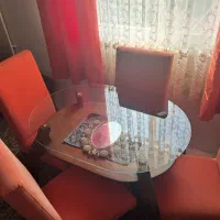فروش یک دست میز و صندلی غذاخوری چوبی ۴ نفره