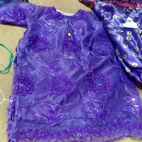 لباس محلی بچگانه نو، رنگ بنفش