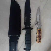 چاقو ضامت دار و چاقو شکاری جفتش با هم ۳ میلیون