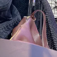 گم شدن کیف چرم قهوه ای دوشی