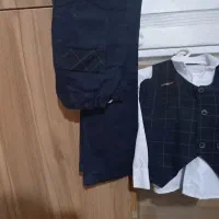 پیراهن مجلسی و شلوار پسرانه مناسب ۱۰ سال|کفش و لباس بچه|کرج, کمال‌شهر|دیوار