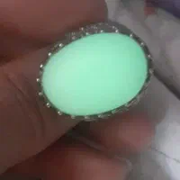 انگشتر نقره با نگین شب چراغ