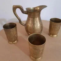 پارچ و لیوان برنز
