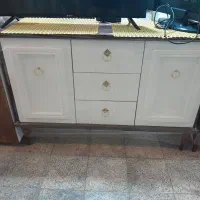 کنسول چوبی با آینه|بوفه، ویترین، کنسول|اراک, |دیوار