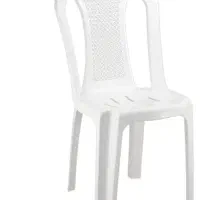 صندلی سفید رنگ سالم بدونه شکستگی