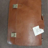 کیف دستی چرم قهوه ای برند چارت چرم