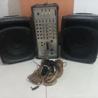 فروش آمپلی فایر و دوعدد باند و میکروفون|سیستم صوتی خانگی|کرج, حیدرآباد|دیوار
