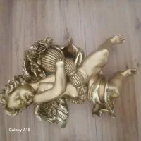 دکوری فرشته پلی استر سالمه سالم.در حد نو.|مجسمه، تندیس، ماکت|باسمنج, |دیوار