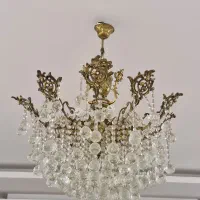 لوستر برنجی ۱۰ شاخه و ۳ شاخه|لوستر و چراغ آویز|تهران, فاطمی|دیوار