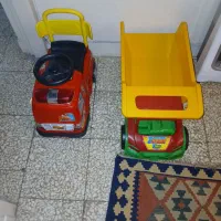 اسباب بازی کامیون و ماشین اتش نشانی
