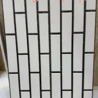 فروش سرامیک آجرنما بند مشکی سرامیک آجری سفید