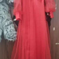 لباس مجلسی عروسکی دخترانه قرمز