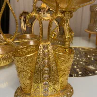 سه عدد ظرف طلایی اماراتی