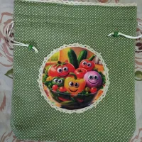 کیسه سبزی فانتزی پنلی|سفره، حوله، دستمال آشپزخانه|یزد, |دیوار