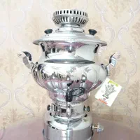 سماور گازی ۷ لیتر برنز اصل غفاری ترموکوپلدار قدیمی