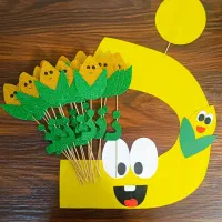 الفبا نشان الفبا گیفت تاپر کاردستی جاکلیدی پیکسل