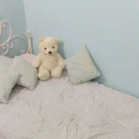 تخت یک نفره فرفورژه سفید / تبدیل‌پذیر به دو‌ نفره