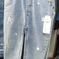 شلوار لی دخترانه سایز ۶۵ نو