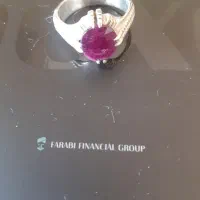 انگشتر نقره یاقوت سرخ