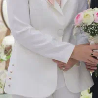 کت شلوار سفید عقد محضری