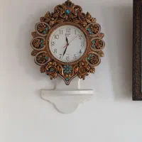 ساعت دیواری وتابلو کاملا سالم وتمیز