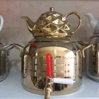 کتری و قوری طلایی باکیفیت استیل کف چدن آکبند|قوری، کتری، قهوه‌ساز دستی|تهران, فتح|دیوار