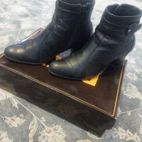 کفش چرم دست دوز نیم بوت زنانه 40