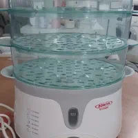 بخار پز ۳ طبقه سونیا کاملا نو بدون کارتن