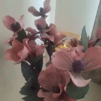 گلدان طلایی استیل همراه گل|صنایع دستی و سایر لوازم تزئینی|تهران, زرکش|دیوار